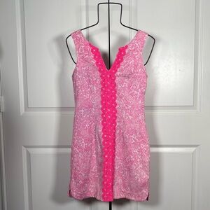Lilly Pulitzer Pink & White Pattern Dress